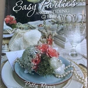 Vintage Easy Parties Tablescapes Menus & Recipes Hardcover Book Clothbound